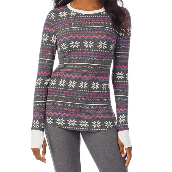 Cuddl Duds Tops - NWT Women's Cuddl Duds® Long Sleeve Crewneck Stretch Thermal Top Size XL